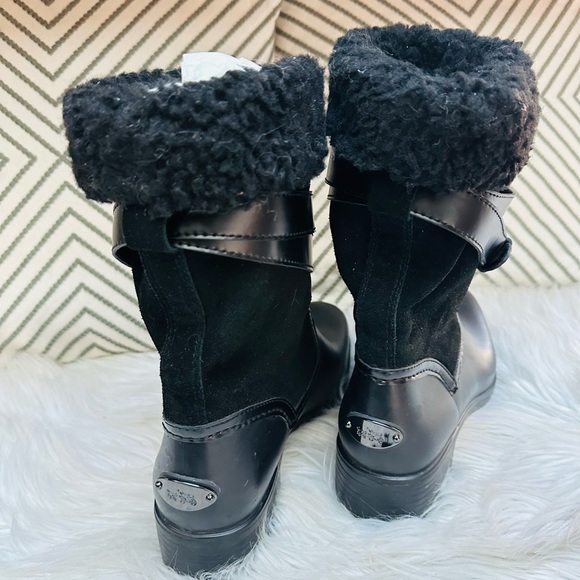 Coach Zena Black Snow & Rain Boot - Picture 3 of 12